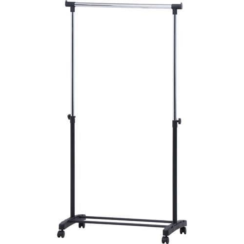 不二貿易 【組立品】 パイプシングルハンガー 3644-A0-BK 14199 15539【代引・日時指定・キャンセル不可・北海道沖縄離島配送不可】