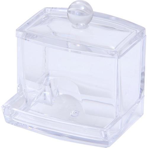 不二貿易 【完成品】 PSコスメ収納 綿棒ケース 14380【代引・日時指定・キャンセル不可・北海道沖縄離島配送不可】