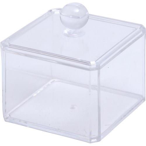 不二貿易 【完成品】 PSコスメ収納 蓋つき小物入れ2段 14381【代引・日時指定・キャンセル不可・北海道沖縄離島配送不可】