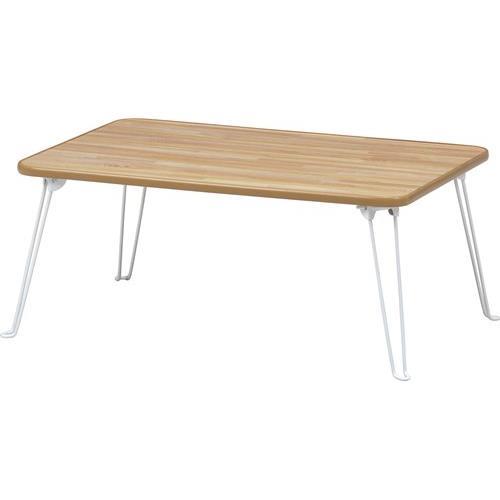 不二貿易 【完成品】 ちゃぶ台 幅75 NA/WH CB-7550F-NA 14415【代引・日時指定・キャンセル不可・北海道沖縄離島配送不可】