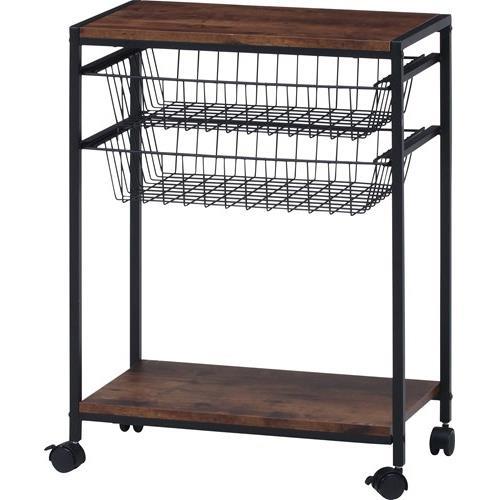 不二貿易 【組立品】 キッチンワゴン ナビア 2821 14661【代引・日時指定・キャンセル不可・北海道沖縄離島配送不可】