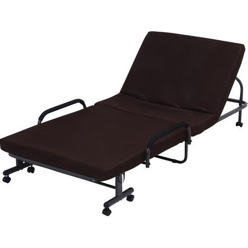 不二貿易 【組立品】 低反発折たたみベッド フリーロック42段 14742【代引・日時指定・キャンセル不可・北海道沖縄離島配送不可】