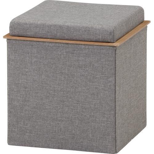 不二貿易  【完成品】収納スツール プット ＧＹ 15364【代引・日時指定・キャンセル不可・北海道沖縄離島配送不可】