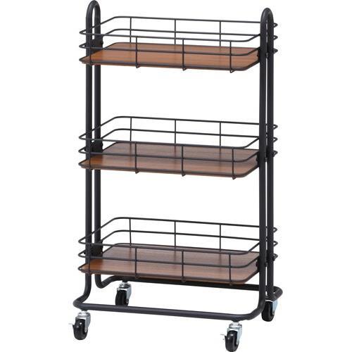 不二貿易 【組立品】キッチンワゴンビクター BK 16696【代引・日時指定・キャンセル不可・北海道沖縄離島配送不可】