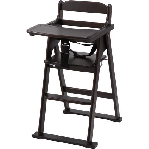 不二貿易 【完成品 一部取付 】木製折り畳みベビーチェアー BR 17333 ブラウン 17633【代引・日時指定・キャンセル不可・北海道沖縄離島配送不可】