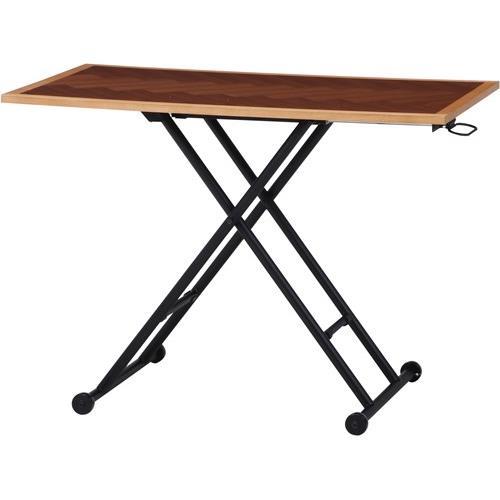 不二貿易 【完成品】 昇降テーブル シルビア ツートン 19243【代引・日時指定・キャンセル不可・北海道沖縄離島配送不可】