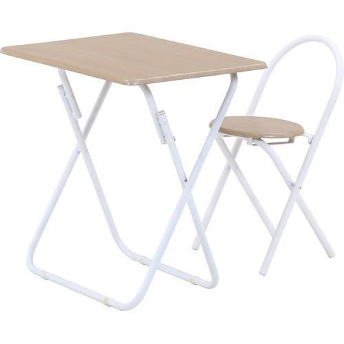 不二貿易 【完成品】 折りたたみテーブルチェアセットWH 83438 19358【代引・日時指定・キャンセル不可・北海道沖縄離島配送不可】