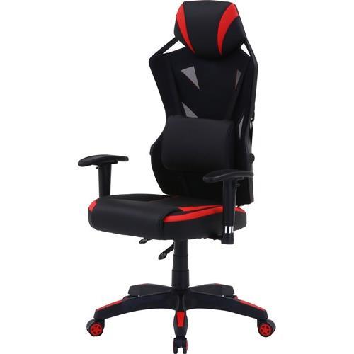 不二貿易 【組立品】メッシュゲーミングチェア レイズ RD 19427【代引・日時指定・キャンセル不可・北海道沖縄離島配送不可】