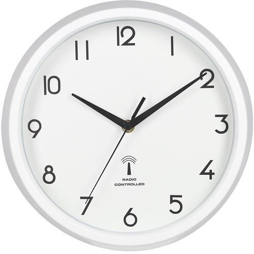 不二貿易 【完成品】 電波掛時計 カペラ 27cm WH 27268 99275【代引・日時指定・キャンセル不可・北海道沖縄離島配送不可】