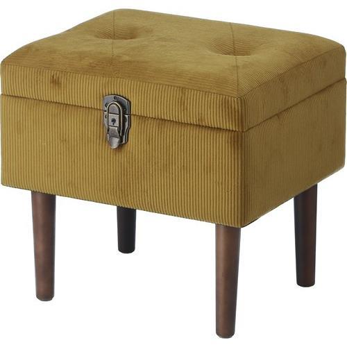 不二貿易  【完成品】 トランクスツール フレッド オリーブ 27650【代引・日時指定・キャンセル不可・北海道沖縄離島配送不可】