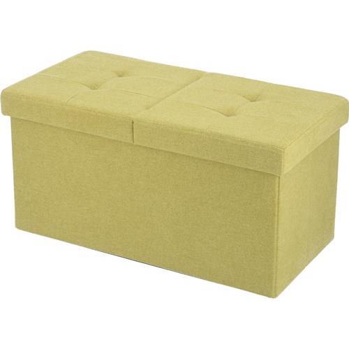 不二貿易  【組立品】収納ベンチ ６０ｃｍ ウール調 リーフグリーン 28097【代引・日時指定・キャンセル不可・北海道沖縄離島配送不可】