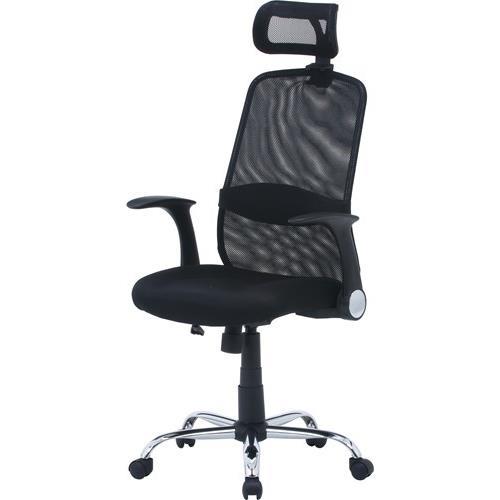 不二貿易 【組立品】ヘッド付アームアップチェア ARP-01 BK 35424【代引・日時指定・キャンセル不可・北海道沖縄離島配送不可】