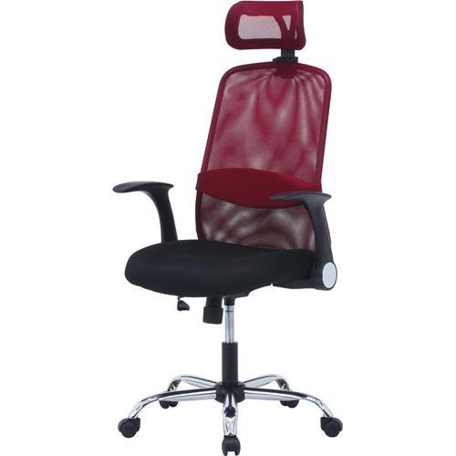 不二貿易 【組立品】ヘッド付アームアップチェア ARP-01 RD 35427【代引・日時指定・キャンセル不可・北海道沖縄離島配送不可】