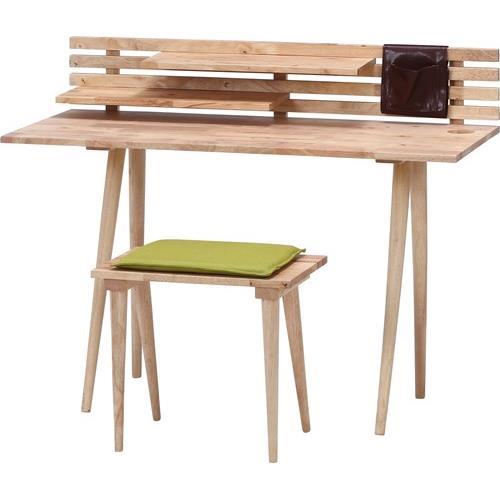 不二貿易 【組立品】NaturalSignature デスクセット ナチュラル 37006【代引・日時指定・キャンセル不可・北海道沖縄離島配送不可】