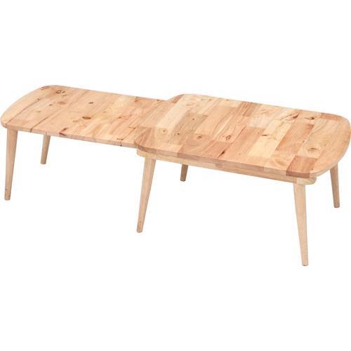 不二貿易 【組立品】 NaturalSignature センターテーブル SLIDE 37019【代引・日時指定・キャンセル不可・北海道沖縄離島配送不可】