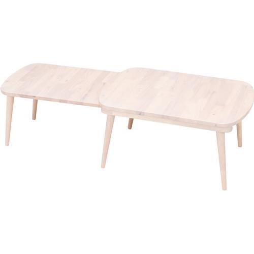 不二貿易  【組立品】 NaturalSignature センターテーブル ＳＬＩＤＥ ＷＨＷ 37656【代引・日時指定・キャンセル不可・北海道沖縄離島配送不可】