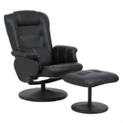 不二貿易 【組立品】 パーソナルチェアー マリーノ BK 79604【代引・日時指定・キャンセル不可・北海道沖縄離島配送不可】