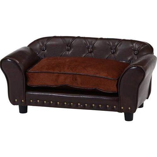 不二貿易  【完成品（一部取付）】ペットソファ（チェスターフィールド風） ＢＲ 45233【代引・日時指定・キャンセル不可・北海道沖縄離島配送不可】