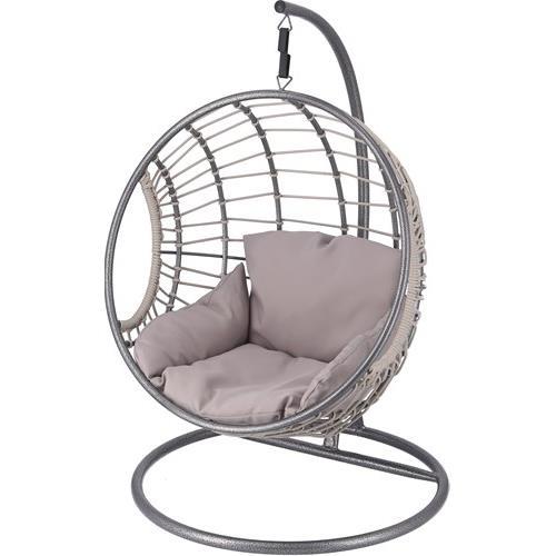 不二貿易 【組立品】ペット用ハンギングチェア 半円 GY 51739【代引・日時指定・キャンセル不可・北海道沖縄離島配送不可】