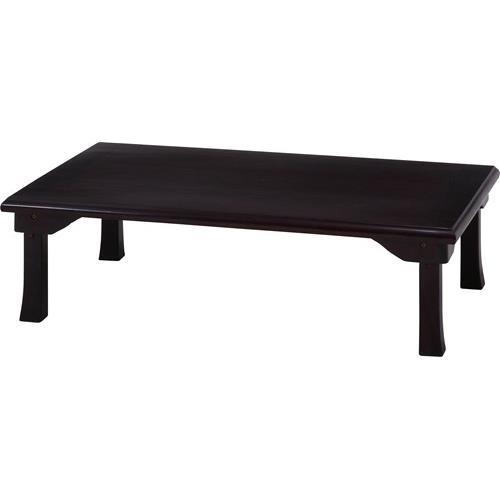 不二貿易 【完成品】折脚和風座卓 TLM-12075紫檀色 73458【代引・日時指定・キャンセル不可・北海道沖縄離島配送不可】