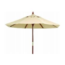 不二貿易 【組立品】 木製パラソル 210cm アイボリー 210IV 60157【代引・日時指定・キャンセル不可・北海道沖縄離島配送不可】