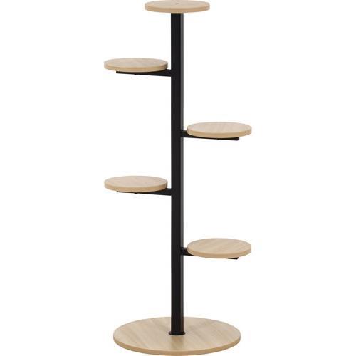 不二貿易 【組立品】ディスプレイスタンド BK ブラック 63767【代引・日時指定・キャンセル不可・北海道沖縄離島配送不可】