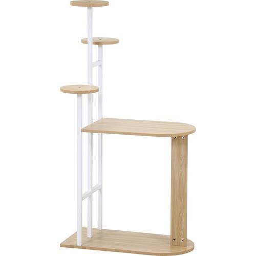 不二貿易 【組立品】ディスプレイサイドテーブル W64 WH ホワイト 63775【代引・日時指定・キャンセル不可・北海道沖縄離島配送不可】