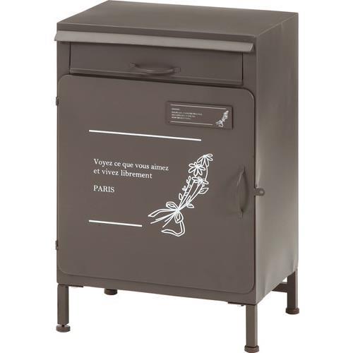 不二貿易 【組立品】宅配ボックス マーガレット GY グレー 70230【代引・日時指定・キャンセル不可・北海道沖縄離島配送不可】