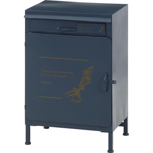 不二貿易 【組立品】宅配ボックス マーガレット NV ネイビー 70231【代引・日時指定・キャンセル不可・北海道沖縄離島配送不可】