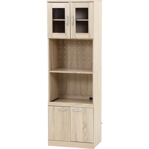 不二貿易 【組立品】ハイキッチンボード 180*60 ホワイトオーク 70684【代引・日時指定・キャンセル不可・北海道沖縄離島配送不可】