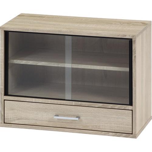 不二貿易  【組立品】ミニキッチンキャビネット ワイド ホワイトオーク 70687【代引・日時指定・キャンセル不可・北海道沖縄離島配送不可】