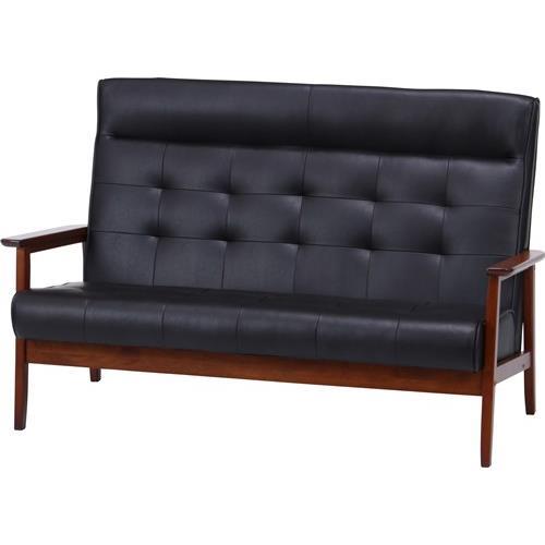 不二貿易  【組立品】 ハイバックＰＵソファー フレンズＤＢＲ ２Ｐ ８６７ 72020【代引・日時指定・キャンセル不可・北海道沖縄離島配送不可】