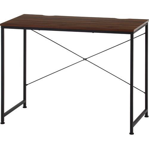 不二貿易 【組立品】ワークデスク ルカ BR ブラウン 73608【代引・日時指定・キャンセル不可・北海道沖縄離島配送不可】