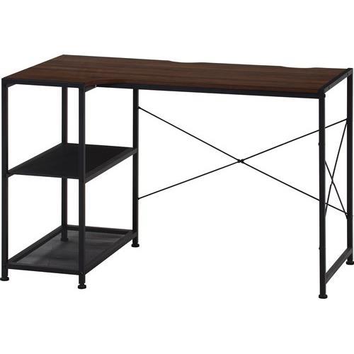 不二貿易 【組立品】左右組み換えコーナーデスク ルカ BR ブラウン 73614【代引・日時指定・キャンセル不可・北海道沖縄離島配送不可】