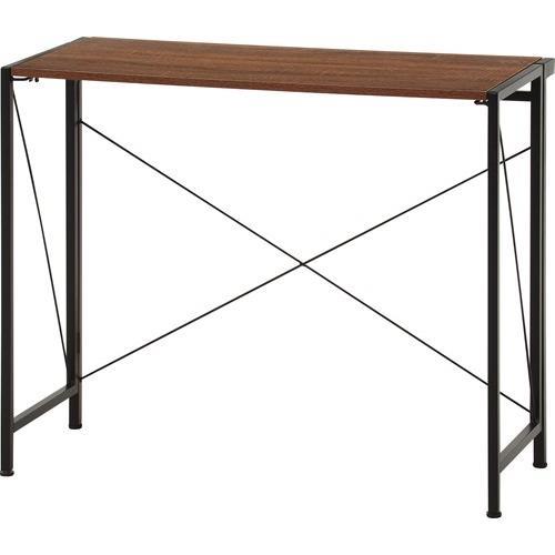 不二貿易 【完成品】折りたたみデスク アロン BR ブラウン 73635【代引・日時指定・キャンセル不可・北海道沖縄離島配送不可】