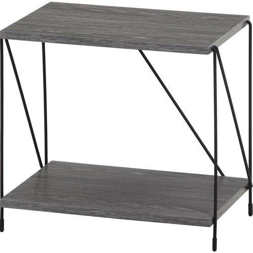 不二貿易 【組立品】EZBOワイヤーラック2段 40幅 GY 77548【代引・日時指定・キャンセル不可・北海道沖縄離島配送不可】