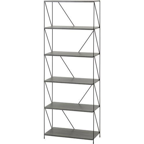 不二貿易  【組立品】ＥＺＢＯワイヤーラック６段 ６０幅ＧＹ 77557【代引・日時指定・キャンセル不可・北海道沖縄離島配送不可】