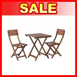 不二貿易 【完成品】 ガーデン3点セット #VFS-GC21SM ブラウン 79444【代引・日時指定・キャンセル不可・北海道沖縄離島配送不可】