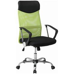 不二貿易 【組立品】メッシュハイバックチェアー HF-98GR グリーン 90881【代引・日時指定・キャンセル不可・北海道沖縄離島配送不可】