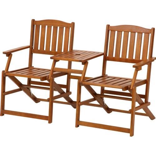 不二貿易 【完成品】フォールディング ラブベンチ ブラウン 85540【代引・日時指定・キャンセル不可・北海道沖縄離島配送不可】