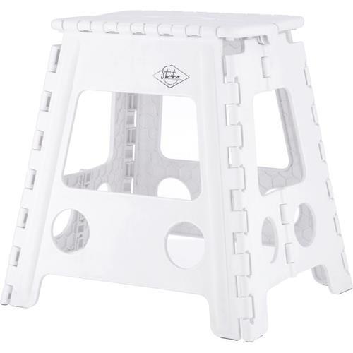不二貿易 【完成品】 フォールディングステップスツール H39cm WH 1個箱 86076【代引・日時指定・キャンセル不可・北海道沖縄離島配送不可】