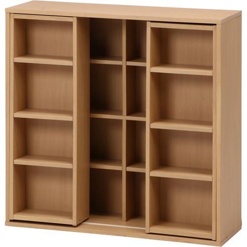 不二貿易 【組立品】 ダブルスライドラック ナチュラル DS9090NA 87011 86030【代引・日時指定・キャンセル不可・北海道沖縄離島配送不可】