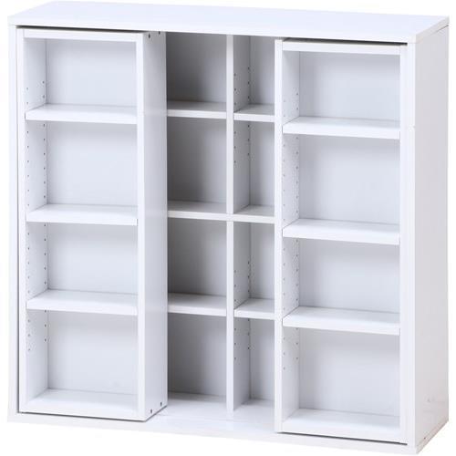 不二貿易 【組立品】 ダブルスライドラック ホワイト DS9090WH 87012 86031【代引・日時指定・キャンセル不可・北海道沖縄離島配送不可】