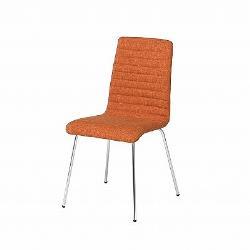 不二貿易 【組立品】 シュクルチェアー オレンジ ファブリック 88029【代引・日時指定・キャンセル不可・北海道沖縄離島配送不可】