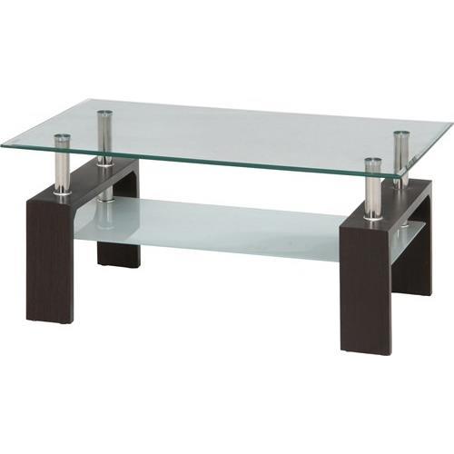 不二貿易 【組立品】 センターテーブル フォーカス ダークブラウン 88421【代引・日時指定・キャンセル不可・北海道沖縄離島配送不可】