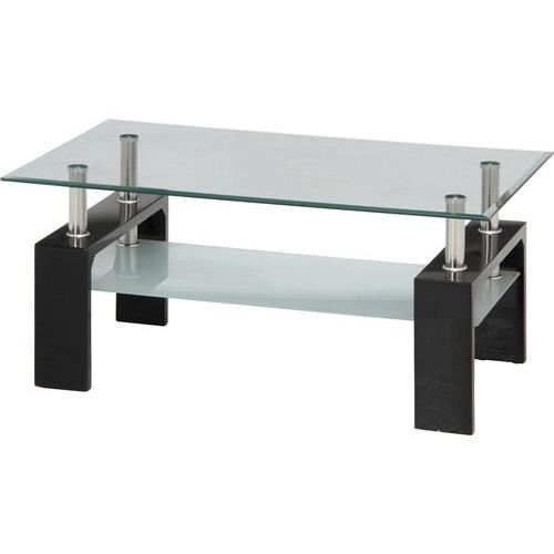 不二貿易  【組立品】 センターテーブル フォーカス ブラック 88423【代引・日時指定・キャンセル不可・北海道沖縄離島配送不可】