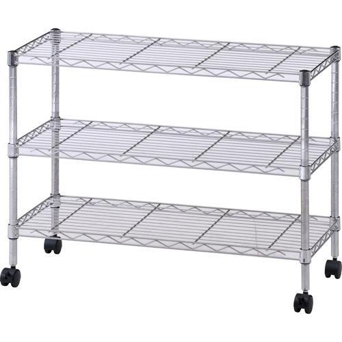 不二貿易 【組立品】メタルTVラック3段 MTV-3CR 91784【代引・日時指定・キャンセル不可・北海道沖縄離島配送不可】