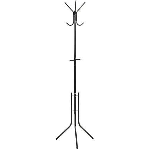 不二貿易 【組立品】 パイプポールハンガー BK FB-176NBK 14474【代引・日時指定・キャンセル不可・北海道沖縄離島配送不可】