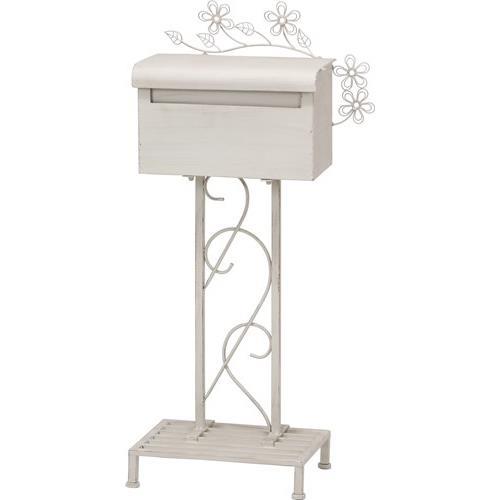 不二貿易 【組立品】viora メールボックス2 ホワイト 38176【代引・日時指定・キャンセル不可・北海道沖縄離島配送不可】