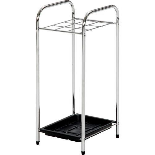 不二貿易 【組立品】クロム傘立て 9マス 95709【代引・日時指定・キャンセル不可・北海道沖縄離島配送不可】